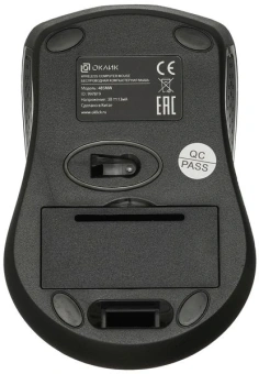 Мышь Оклик 485MW черный оптическая 1600dpi беспров. USB для ноутбука 3but (997819) - купить недорого с доставкой в интернет-магазине