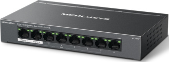 Коммутатор Mercusys MS108GP 8x1Гбит/с 7PoE+ 65W неуправляемый - купить недорого с доставкой в интернет-магазине