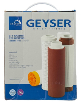 Комплект картриджей Гейзер №6 для проточных фильтров (упак.:3шт) - купить недорого с доставкой в интернет-магазине