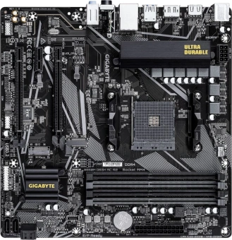 Материнская плата Gigabyte B550M DS3H AC R2 Soc-AM4 AMD B550 4xDDR4 mATX AC`97 8ch(7.1) GbLAN RAID+HDMI+DP - купить недорого с доставкой в интернет-магазине