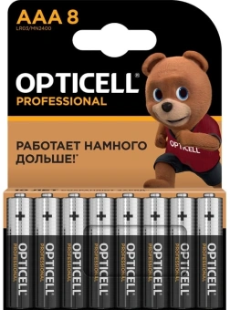 Батарея Opticell Professional AAA AAA (8шт) блистер - купить недорого с доставкой в интернет-магазине