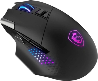 Мышь MSI VERSA PRO W черный оптическая 26000dpi беспров. BT/Radio USB (S12-4301340-CLA) - купить недорого с доставкой в интернет-магазине