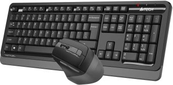 Клавиатура + мышь A4Tech Fstyler FG1035 клав:черный/серый мышь:черный/серый USB беспроводная Multimedia (FG1035 GREY) - купить недорого с доставкой в интернет-магазине