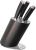 Набор ножей кухон. Rondell Urban Ultimate RD-1130 компл.:6предм. с подставкой черный/красный подар.коробка - купить недорого с доставкой в интернет-магазине