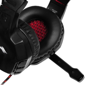 Наушники с микрофоном Оклик HS-L320G Phoenix черный/красный 1.9м мониторные оголовье (359482) - купить недорого с доставкой в интернет-магазине