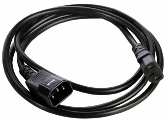Шнур питания NTSS NTSS-PC13143 C13-С14 проводник.:3x1мм2 1м 220/250В 10А черный - купить недорого с доставкой в интернет-магазине