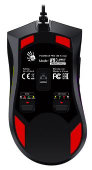 Мышь A4Tech Bloody W90 Pro черный оптическая (16000dpi) USB (10but) - купить недорого с доставкой в интернет-магазине