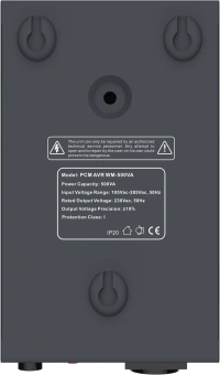 Стабилизатор напряжения Powercom WM-500VA 400Вт 500ВА графитовый - купить недорого с доставкой в интернет-магазине