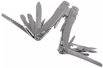 Мультитул Victorinox SwissTool Spirit X (3.0235.L) 105мм 35функц. мини-отвертка/штопор/набор бит/чехол кожаный серебристый карт.коробка - купить недорого с доставкой в интернет-магазине
