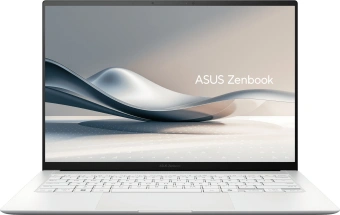 Ноутбук Asus Zenbook S 14 OLED UX5406SA-PV058W Core Ultra 7 258V 32Gb SSD1Tb Intel Arc 140V 14" OLED 3K (2880x1800) Windows 11 Home white WiFi BT Cam Bag (90NB14F2-M002F0) - купить недорого с доставкой в интернет-магазине