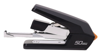 Степлер настольный Deli E0371black Exceed 24/6 26/6 26/8 (50листов) снижение усилия черный 100скоб коробка - купить недорого с доставкой в интернет-магазине