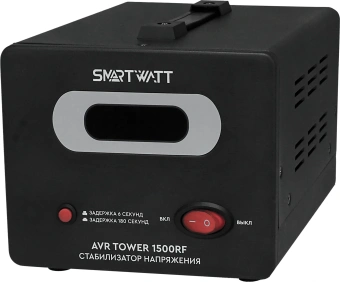 Стабилизатор напряжения Smartwatt AVR Tower 1500RF 1500ВА черный - купить недорого с доставкой в интернет-магазине