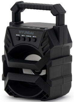 Колонка порт. Hyundai H-PS1000 черный 9W 1.0 BT/USB 10м 500mAh - купить недорого с доставкой в интернет-магазине