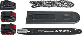 Электрическая цепная пила Зубр ПЦЛ-3635-42 дл.шины:14" (35cm) 2аккум. 4Ач ЗУ - купить недорого с доставкой в интернет-магазине