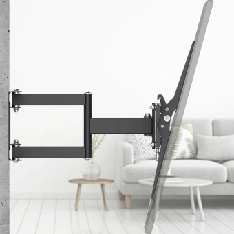 Кронштейн для телевизора Hama 00220831 черный 32"-84" макс.50кг настенный поворотно-выдвижной и наклонный - купить недорого с доставкой в интернет-магазине