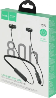 Гарнитура внутриканальные Hoco ES70 черный беспроводные bluetooth шейный обод - купить недорого с доставкой в интернет-магазине
