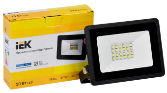 Прожектор уличный IEK СДО LPDO601-30-65-K02 светодиодный 30Втчерный - купить недорого с доставкой в интернет-магазине