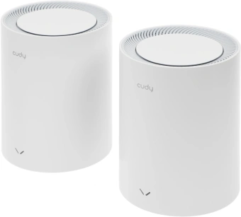 Бесшовный Mesh роутер Cudy M3000 (M3000(2-PACK) WHITE) AX3000 10/100/1000/2500BASE-T белый (упак.:2шт) - купить недорого с доставкой в интернет-магазине
