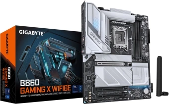 Материнская плата Gigabyte B860 GAMING X WIFI6E Soc-1851 Intel B860 mATX AC`97 8ch(7.1) 2.5Gg RAID+HDMI - купить недорого с доставкой в интернет-магазине