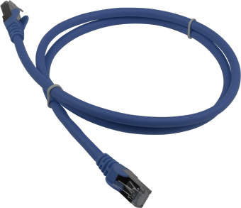 Патч-корд Lanmaster LAN-PC45/S6A-0.5-BL FTP RJ-45 вил.-вилка RJ-45 кат.6A 0.5м синий LSZH (уп.:1шт) - купить недорого с доставкой в интернет-магазине