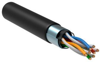 Кабель информационный ITK LC3-C5E04-339 кат.5E F/UTP 4X2X24AWG LDPE внешний 305м черный - купить недорого с доставкой в интернет-магазине