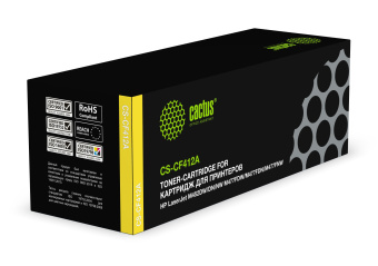 Картридж лазерный Cactus CS-CF412A CF412A желтый (2300стр.) для HP LJ M452DW/DN/NW/M477FDW/M477FDN/M477FNW - купить недорого с доставкой в интернет-магазине