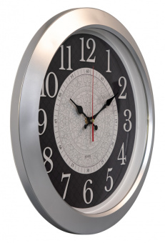 Часы настенные аналоговые Бюрократ WallC-R67P D39см серебристый (WALLC-R67P39/SILVER) - купить недорого с доставкой в интернет-магазине