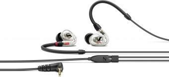 Наушники вкладыши Sennheiser IE 100 Pro 1.3м прозрачный/черный проводные в ушной раковине (508941) - купить недорого с доставкой в интернет-магазине
