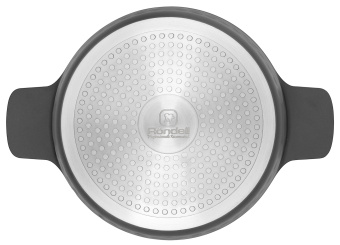 Кастрюля Rondell ArtDeco RDA-1254 4.8л. d=24см (с крышкой) черный - цена, купить или заказать с доставкой в интернет-магазине Кастрюля Rondell ArtDeco RDA-1254 4.8л. d=24см (с крышкой) черный - купить недорого с доставкой в интернет-магазине