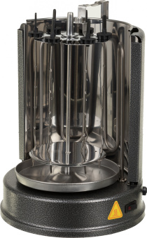 Шашлычница электрическая Kitfort КТ-1404 1400Вт серебристый - купить недорого с доставкой в интернет-магазине