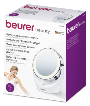 Косметическое зеркало BeurerBS49 круглое 11см настольное белый (584.01) - купить недорого с доставкой в интернет-магазине