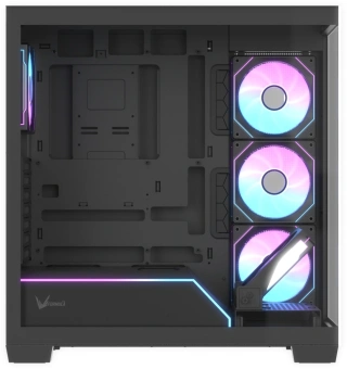 Корпус Formula Crystal Z8G Floe черный без БП ATX 8x120mm 6x140mm 2xUSB3.0 audio bott PSU - купить недорого с доставкой в интернет-магазине