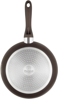 Сковорода Rondell Grillage RDA-1430 круглая 26см покрытие: Xylan Plus ручка несъемная (без крышки) коричневый - купить недорого с доставкой в интернет-магазине