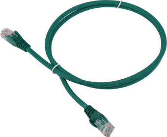 Патч-корд Lanmaster LAN-PC45/U5E-0.5-GN UTP RJ-45 вил.-вилка RJ-45 кат.5E 0.5м зеленый LSZH (уп.:1шт) - купить недорого с доставкой в интернет-магазине