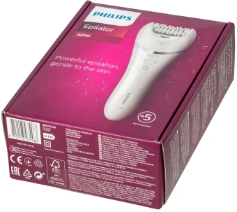 Эпилятор Philips BRE710/00 скор.:2 насад.:4 белый - купить недорого с доставкой в интернет-магазине