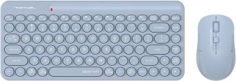 Клавиатура + мышь A4Tech Fstyler FG3200 Air2 клав:синий мышь:синий USB беспроводная slim Multimedia - купить недорого с доставкой в интернет-магазине