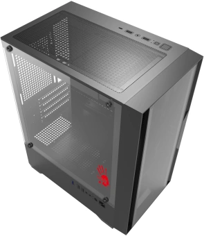 Корпус Bloody CC-123 черный без БП mATX 8x120mm 2xUSB2.0 1xUSB3.0 audio bott PSU - купить недорого с доставкой в интернет-магазине