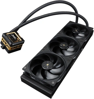 Система водяного охлаждения Thermalright Frozen Warframe 360 Soc-AM5/AM4/1200/1700/1851 черный 4-pin 29.8dB Al LCD Ret (F-WFRAME-360-BL) - купить недорого с доставкой в интернет-магазине