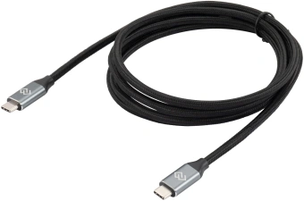 Кабель Digma D-TYPE-C-USB3.2-100W-4K-2M USB Type-C (m)-USB Type-C (m) 2м черный - купить недорого с доставкой в интернет-магазине