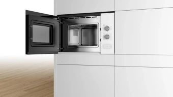 Микроволновая печь Bosch BFL520MW0 20л. 800Вт белый (встраиваемая) - купить недорого с доставкой в интернет-магазине