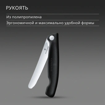 Нож кухонный Victorinox Swiss Classic 6.7803.F стальной столовый лезв.110мм прямая заточка черный карт.коробка - купить недорого с доставкой в интернет-магазине