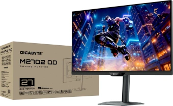 Монитор Gigabyte 27" M27Q2 QD черный IPS LED 16:9 HDMI полуматовая HAS Piv 1000:1 350cd 178гр/178гр 2560x1440 200Hz DP 2K USB 5.91кг - купить недорого с доставкой в интернет-магазине