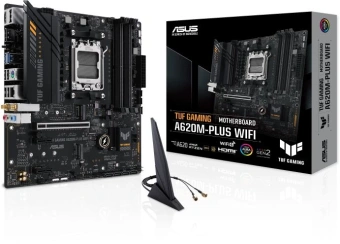 Материнская плата Asus A620M-F GAMING WIFI SocketAM5 AMD A620 2xDDR5 mATX AC`97 8ch(7.1) 2.5Gg RAID+HDMI+DP - купить недорого с доставкой в интернет-магазине