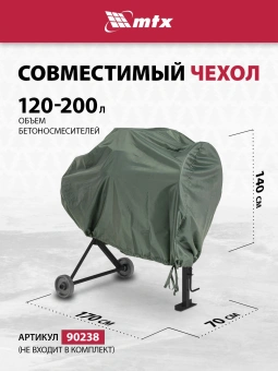Бетономешалка MTX СМ-250К электрич. бар.:250л г.р.:165л 850Вт (95487) - купить недорого с доставкой в интернет-магазине