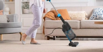 Пылесос-электровеник Candy CVC600B-C черный/голубой - купить недорого с доставкой в интернет-магазине