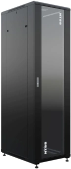 Шкаф серверный NTSS Премиум (NTSS-R42U6080GS-BL) напольный 42U 600x800мм пер.дв.стекл металл 900кг черный 99кг - купить недорого с доставкой в интернет-магазине