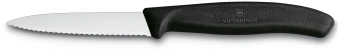 Нож кухонный Victorinox Swiss Classic (6.7633) стальной разделочный для овощей лезв.80мм серрейт. заточка черный - купить недорого с доставкой в интернет-магазине