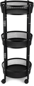 Этажерка Domfy DHC-FC30862 34.2x34.2x83.6см d=34.2см черный - купить недорого с доставкой в интернет-магазине