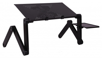 Стол для ноутбука Buro BU-803 складн. столешница металл черный 48x48x26см - купить недорого с доставкой в интернет-магазине