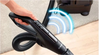 Пылесос Bosch BGS41POW1 700Вт черный/красный - купить недорого с доставкой в интернет-магазине